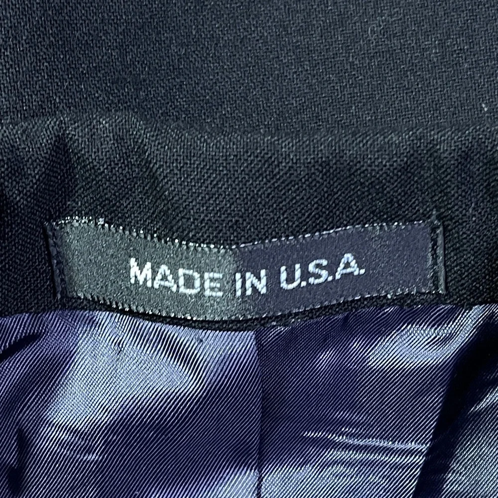 Chaps Ralph Lauren Men's Black Wool Formal Tuxedo Blazer Coat Made in USA Career